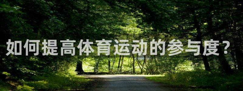 意昂5体育凯捷代理注册：如何提高体育运动的参与度？