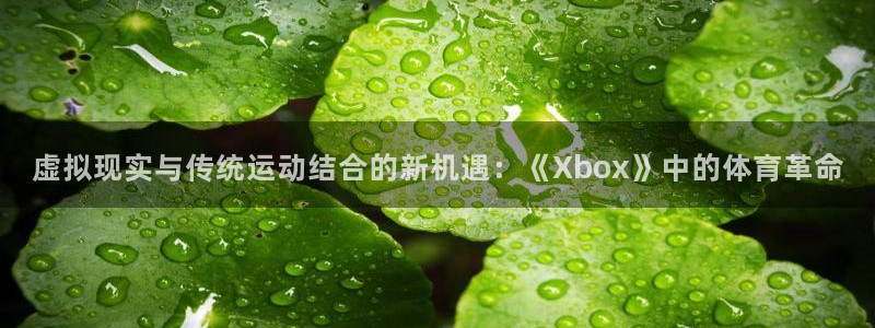 意昂5平台：虚拟现实与传统运动结合的新机遇：《Xbox》中的体育革命